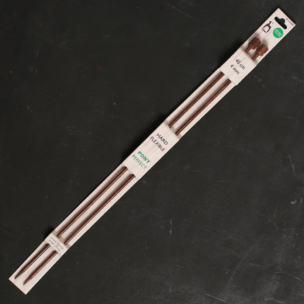 Pony perfect 40 cm 4 mm Ahşap Örgü Şişi - 42009